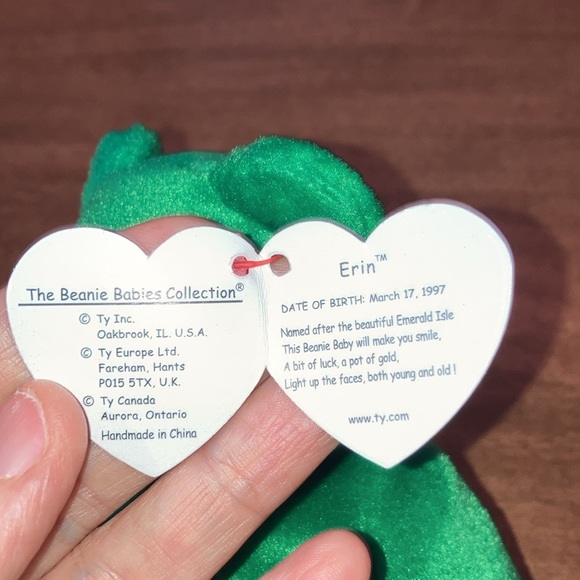 Erin the Bear Ty Vintage Bear  NWT - Picture 8 of 9